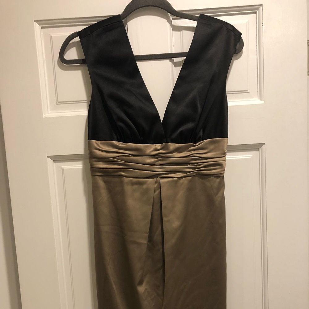 BCBG city shift satin dress